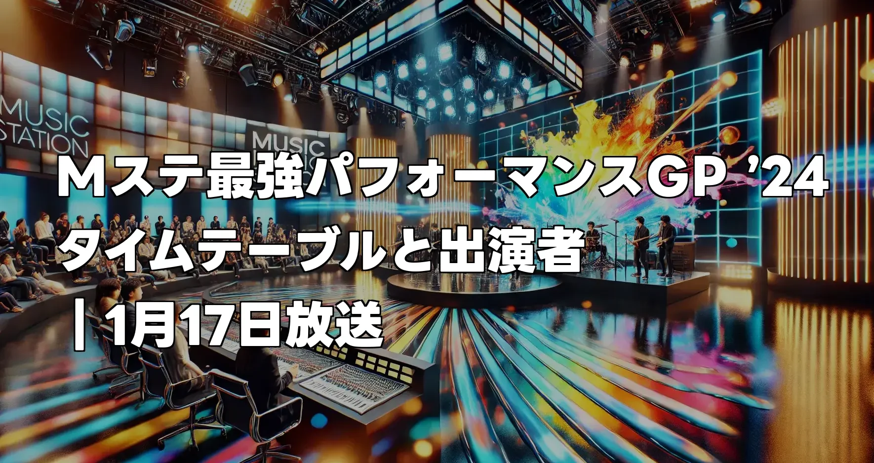 「Mステ最強パフォーマンスGP ’24」のタイムテーブルと出演者｜1月17日放送