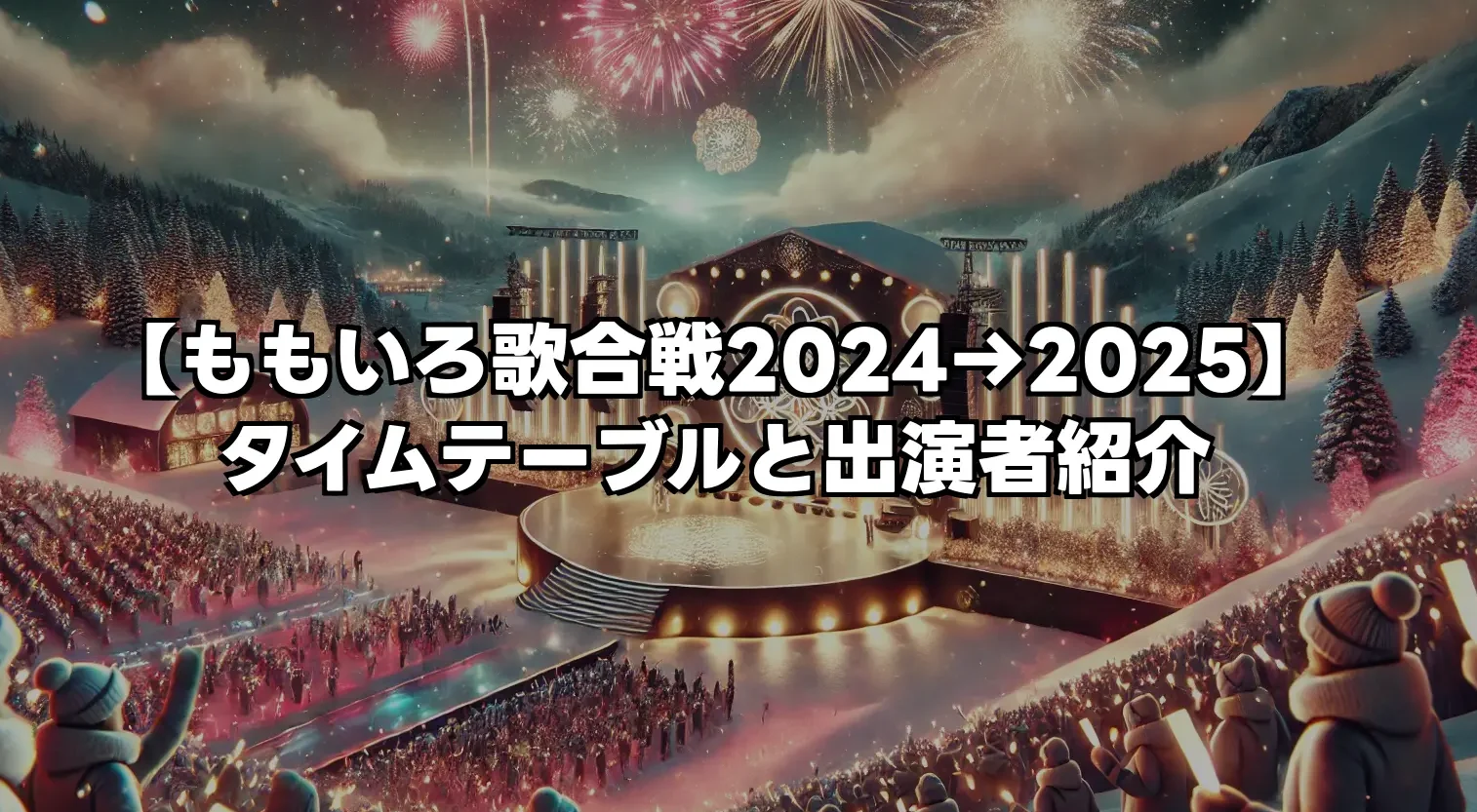 【ももいろ歌合戦2024→2025】タイムテーブルと出演者が全部わかる！細かい順番なども紹介